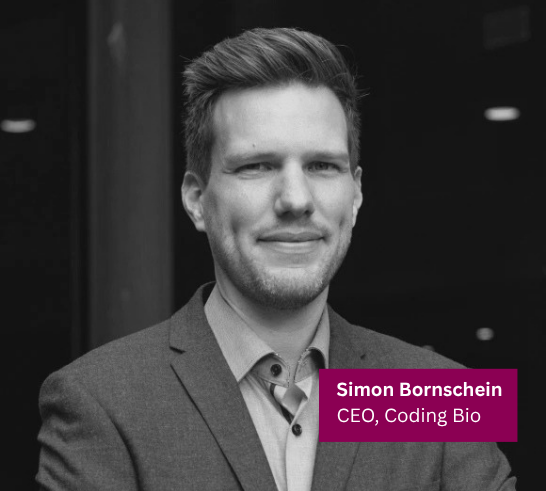 Headshot of Simon Bornschein, CEO, Coding Bio.